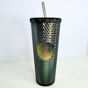 Starbucks Fall 2020 Black Iridescent Studded 24oz Tumbler Unicorn‎